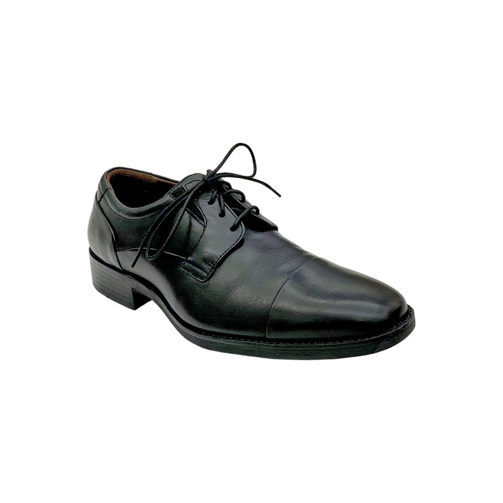 Johnston & Murphy Men's Lancaster Cap Toe Shoes Black - Medium